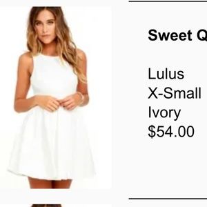 Lulu’s sweet queen ivory lace - S
